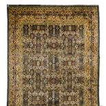 A KHOROSSAN CARPET, PERSIA, MODERN the pale blue field with an overall pattern of floral ivory