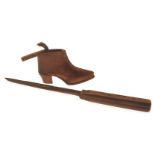 Anon BERMUDA DISAPPEARING SNAKE TRICK PUZZLE Bermuda: 1902 A beautifully fashioned wooden boot