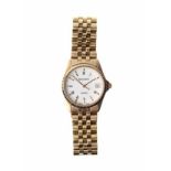 A GILT AND STAINLESS STEEL TWO-TONE WRISTWATCH, SCHWARTZ reference no. 11366C, quartz, the