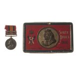 Anon QUEEN'S SOUTH AFRICA MEDAL (2 CLASPS) SOUTH AFRICA 1901, SOUTH AFRICA 1902 OFFICIALLY IMPRESSED