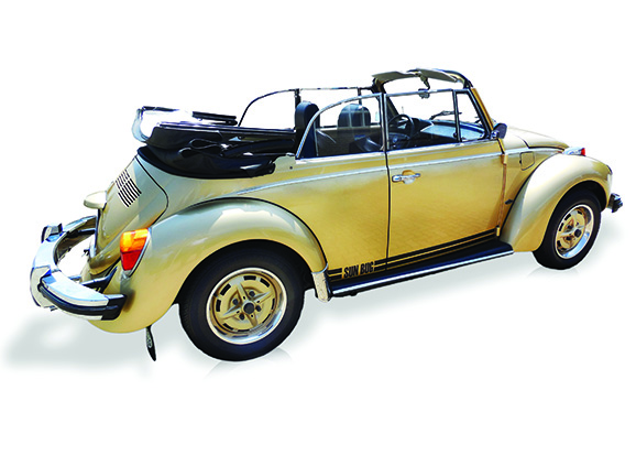 A 1974 VOLKSWAGEN CABRIO Colour: gold bronze. 1600cc engine. In superb concourse condition. Fully