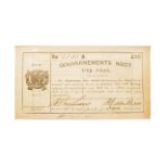 ZAR GOUVERNMENTS NOOT: TIEN POND 2691 (IN INK) Ter Velde Z.A.R.: 1/4/1902 Signed by Auditor Gen. and