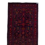 A KURDI GALLERIE CARPET, WEST PERSIA, MODERN the black field with a bold pattern of connected