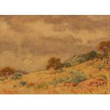 Erich (Ernst Karl) Mayer (South African 1876-1960) LANDSCAPE signed and dated 1944 watercolour on