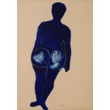 Bongi Bengu (South African 1970-) UNDRESSING THE VENUS II monotype, signed and dated '08 in pencil
