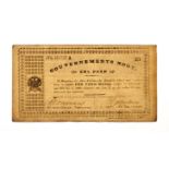 ZAR GOUVERNMENTS NOOT, NO. 16221A: EEN POND Pietersburg: Z.A.R. 1.4.1901 Signed by Auditor and