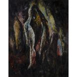 Albert Newall (South African/British 1920-1989) ABSTRACT BOULDERS signed and dated '52 oil on