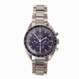 A STAINLESS STEEL WRISTWATCH, OMEGA SPEEDMASTER MOONWATCH PROFESSIONAL CHRONOGRAPH manual, the