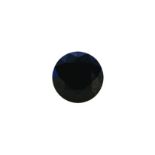 AN UNMOUNTED CIRCULAR-CUT BLACK DIAMOND black brilliant cut diamond weighing 1.21ct dimensions 6.