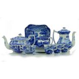 A COPELAND SPODE ‘ITALIAN’ PATTERN PART TEA SERVICE, LATE 19TH CENTURY comprising: 9 teacups and