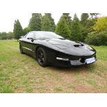 A 1996 PONTIAC TRANSAM Colour: pearl black with special leather interior with Alcantara suede and