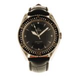 A STAINLESS STEEL WRISTWATCH, OMEGA SEAMASTER 300, CIRCA 1966 automatic, the circular black dial