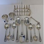 A MISCELLANEOUS COLLECTION OF SILVER ITEMS, VARIOUS MAKERS AND DATES, SHEFFIELD AND LONDON, 1825-