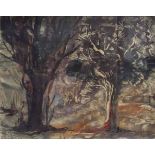 Cecil Higgs (South African 1900-1986) TREES III signed and 1960 mixed media on paper South African