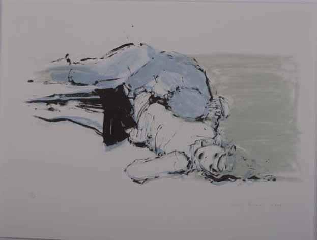 Lisa Brice (South African 1968 -) TWO RECLINING FIGURES lithograph, signed, dated 2008 and