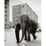 GINGER ODES, (SOUTH AFRICAN, 1924-2003): 'ELEPHANT MAN, 1967', PRINTED LATER, SILVER GELATIN PRINT