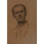 Willem Hermanus Coetzer (South African 1900-1983) PORTRAIT OF A MAN signed pencil on paper 36 by