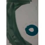 Charles (Carel Antoon) Gassner (South African 1915-1977) GREEN CIRCLE signed mixed media on paper 55