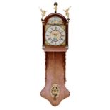 A DUTCH OAK STAARTKLOK, CIRCA 1820 BUYERS ARE ADVISED THAT A SERVICE IS RECOMMENDED FOR CLOCKS