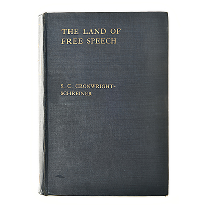 CRONWRIGHT SCHREINER, S.C. THE LAND OF FREE SPEECH: RECORD OF A CAMPAIGN ON BEHALF OF PEACE IN