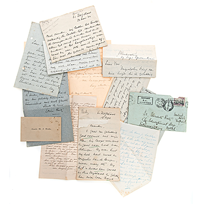 Various LETTERS TO CORRIE REITZ, SECOND WIFE OF PRESIDENT F. W. REITZ OF THE O.F.S. AND FROM