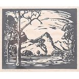 Jacob Hendrik Pierneef (South African 1886-1957) YSTERKOP (NILANT 66) linocut, signed, inscribed