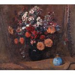 Frans David Oerder (South African 1867-1944) STILL LIFE WITH FLOWERS signed oil on canvas 63 by 73cm