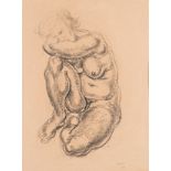 Gregoire Johannes Boonzaier (South African 1909-2005) SITTING NUDE signed and dated 1954 pencil on
