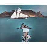 George Coutouvidis (South African 20th Century-) VENUS, NOTHING IS NEW signed and inscribed with the