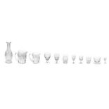 A PART SUITE OF WATERFORD CRYSTAL 'COLLEEN' PATTERN DRINKING GLASSES, 20TH CENTURY each cut with a