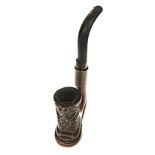 Anon ANGLO-BOER WAR PIPE n.p.: circa 1900 Polished wood with bakelite stem and brass collar. The