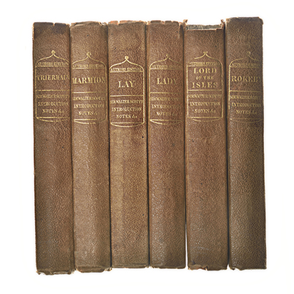 SCOTT, WALTER A COLLECTION OF SIX VOLS London: Robert Cadell, various dates (see list) Bride of