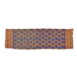 A KENTE CLOTH, GHANA the bolt of fabric approximately 312cm long, 98cm wide