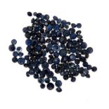A MISCELLANEOUS COLLECTION OF CIRCULAR–CUT SAPPHIRES various sizes, weighing approximately 35.