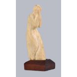 Lippy (Israel-Isaac) Lipshitz (South African 1903-1980) WEEPING WOMAN signed and dated 44 ivory