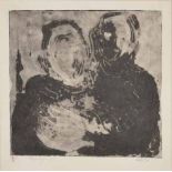 Lippy (Israel-Isaac) Lipshitz (South African 1903-1980) TWO FIGURES aquagraph, signed and numbered