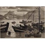 Alfred Frederic Krenz (South African 1899-1980) HOUT BAY signed, dated 1955 and inscribed with the