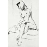 Maurice Charles Louis van Essche (South African 1906-1977) SEATED NUDE lithograph, signed in