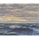 Nils Severin Andersen (South African 1897-1972) SEASCAPE signed oil on board 27 by 33cm