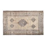 AN ANTIQUE SERAB CARPET, NORTH WEST PERSIA, 19TH CENTURY the ivory field with a six sided dark-