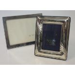 A GEORGE V SILVER PICTURE FRAME, W J MYATT & CO, BIRMINGHAM, 1927 plain rectangular, distress, 15,