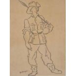 John Dronsfield (South African 1900-1951) ON PARADE signed; inscribed with the title on the