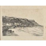 Tinus (Marthinus Johannes) de Jongh (South African 1885-1942) KALK BAY etching, signed, dated 1924