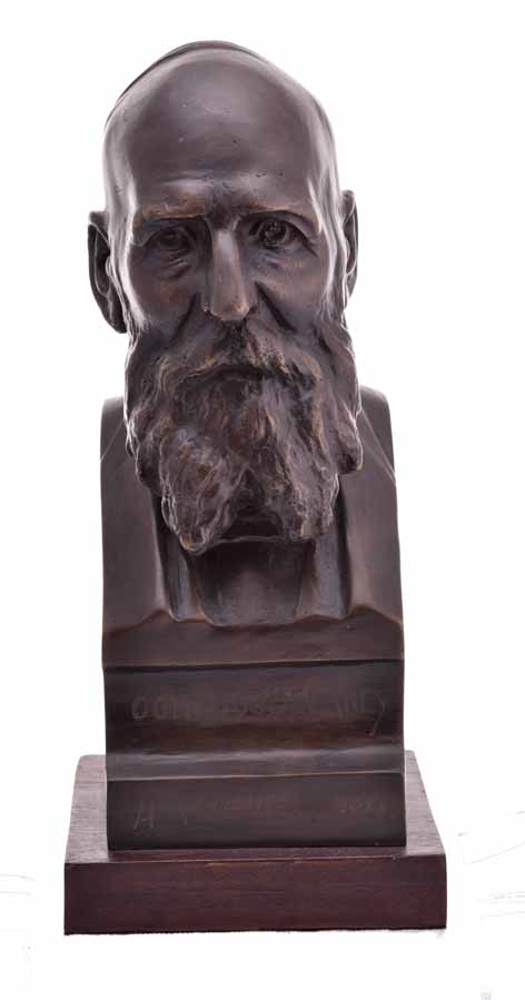 After Anton van Wouw (South African 1862-1945) BUST OF GENERAL KOOS DE LA REY signed and