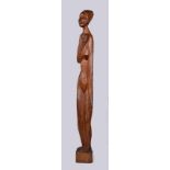 Michael Gagashe Zondi (South African 1926-2008) STANDING FIGURE signed and dated 1970 wood height: