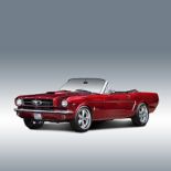 A 1965 FORD MUSTANG CONVERTABLE V-8 automatic 289 engine, Pony series, Shelby instruments/dash,