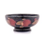 A WILLIAM MOORCROFT ‘POMEGRANATE’ PATTERN BOWL, EARLY 20TH CENTURY tube-lined and painted to the