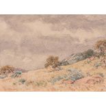 Erich (Ernst Karl) Mayer (South African 1876-1960) LANDSCAPE signed and dated 1944 watercolour on