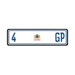 NUMBER PLATE 4GP All costs to transfer the certificates into the buyer's name will be paid by the