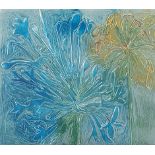 Bronwen Findlay (South African 1953-) AGAPANTHUS IV monotype, signed, dated 2011, inscribed with the